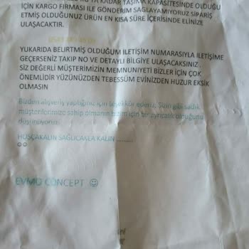 Evdemo Lojistik Ürünü Teslim Etmiyor