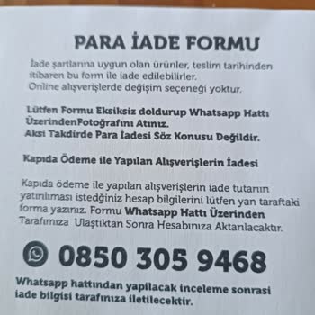 Dental Diş Protezi Firma Cevap Vermiyor Ve İade Etmiyor