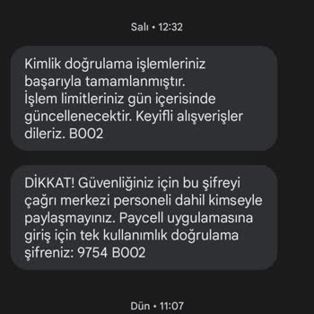 Paycell Kimlik Doğrulama Sorunu