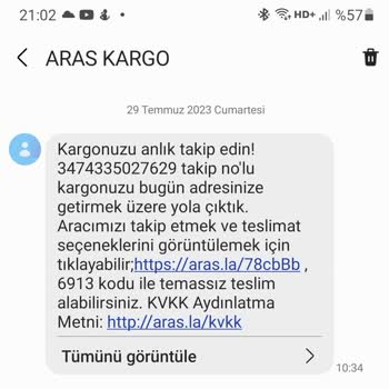 Aras Kargo Ertesi Gün Teslimat Hizmeti Yalanı