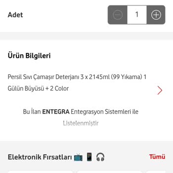 Vodafone Her Şey Yanımda Ürünün Yanlış Gelmesi