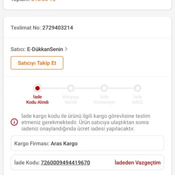 Aras Kargo Kargo Takip Numarası