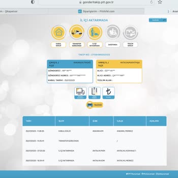 PTT Kargo PTT Teslim Edilmeyen Kargo - Kargo Sırası Yok