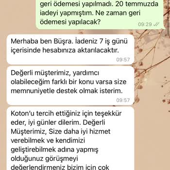 Koton Kartıma Paramı Yatırmıyor