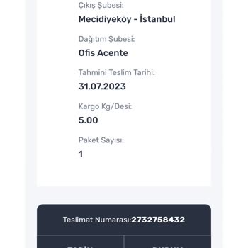 Umarım Sürat Kargo'nun Tek Kurbanı Benimdir