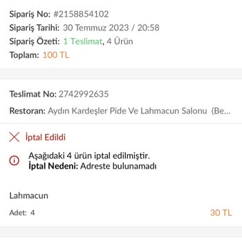 Trendyol Yemek Trendyol Parama Ve Ürünüme El Koydu
