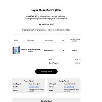 Bebek Adası Ürün Yok Kargo Kodu Yok Muhatap Yok