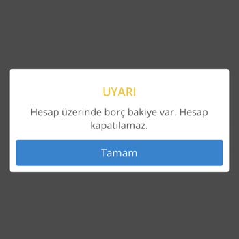 Denizbank Hesap Üzerinde Borç Bakiyeniz Var Diyor