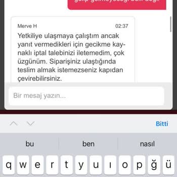 Terra Pizzaya Ulaşılamaması Ve Siparişi İptal Etmemeleri