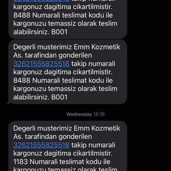 MM Kozmetik Sürat Kargo Aramıyor Ve Gelmiyor