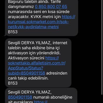 Oris Telekom Ve Şok Net Kuruluma Gelmiyor