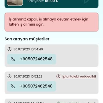 Hemen Geliriz Lokasyon Dışı Yapılan Çağrı İadesi