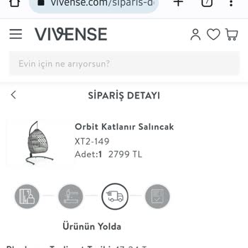 Vivense Ürün Hâlâ Gelmedi