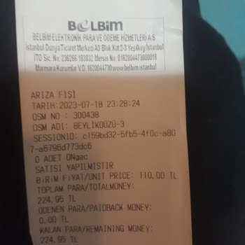 İstanbul Kart Biletmatik Arızası