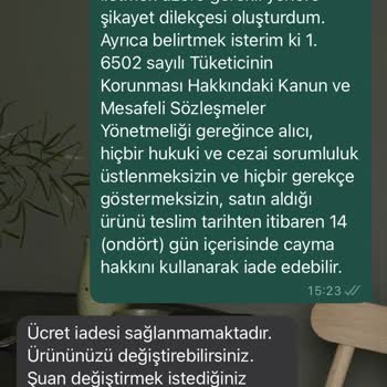 B&G Sportive Siteden Hesap Oluşturmadan Ürün Sipariş Ettim Ve İade Edemiyorum