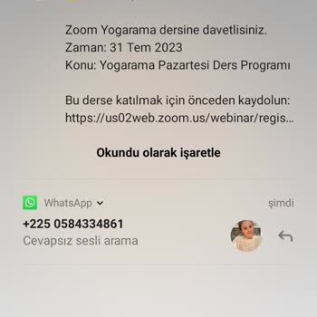 WhatsApp'dan Görüntülü Arama Yurt Dışı