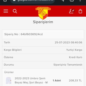 Gözgöz Teslim Edilmeyen Ürünler