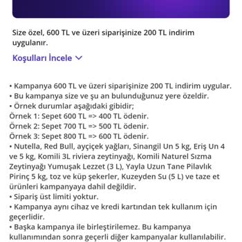 Getir Kuponun Şartlarını Değiştirdi