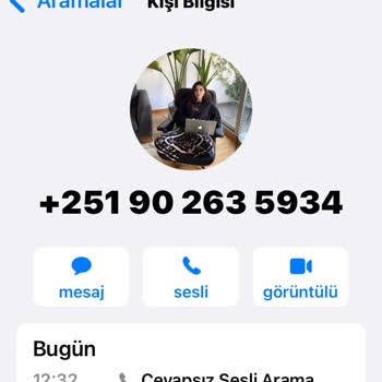 WhatsApp Üzerinden Yabancı Numaradan Arandım