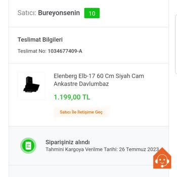 Koçtaş'tan Aldığım Davlumbaz Hala Kargoya Verilmedi