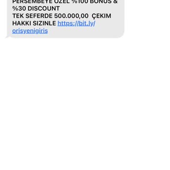 Vodafone Spam SMS Mesaj