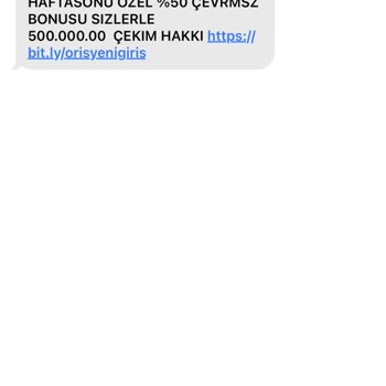 Vodafone Spam SMS Mesaj