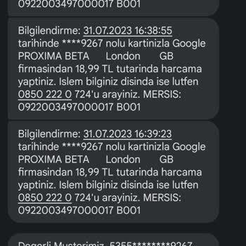 Google Proxima Beta Habersiz Para Çekimi