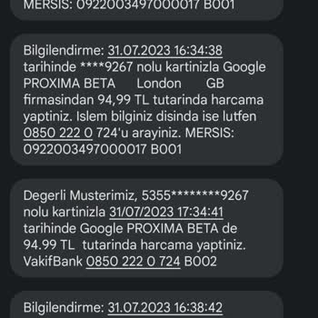 Google Proxima Beta Habersiz Para Çekimi