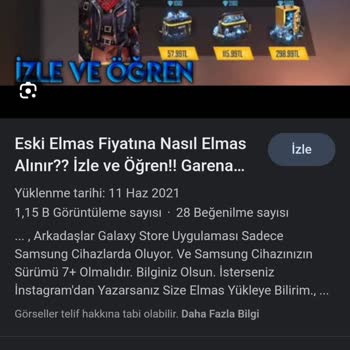 Garena Free Fire Elmasa Gelen Zamlar