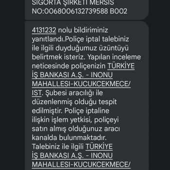 İş Bankası Is Bankasından Kredi Kapattım Poliçe Yenilenmesi