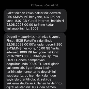 Vodafone Kampanyamı Devam Ettirmiyor.