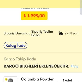 Cepte Şok 4 Aydır Ürünümüzü Göndermiyor/para İadesi Yapmıyor