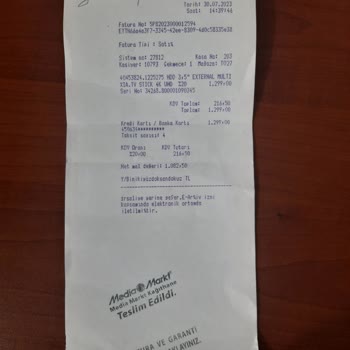 Media Markt Kağıthane Memnun Olmadığım Ürünü İade Almadı