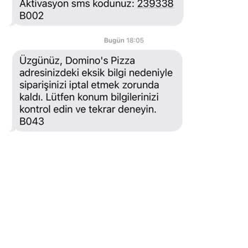 Domino's Pizza İptal Olan Restoran Siparişinin Kapıya Gelip Ödeme Beklenmesi