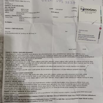 Doğan Dayanıklı Tüketim Malları Sıfır Kapalı Kutu LG Televizyon Aldım Sorunlu Çıktı