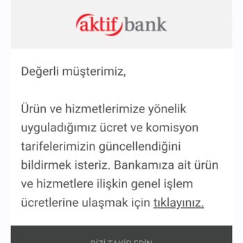 Aktif Bank Müşterisi Değilim Ama Olduğuma Dair Mailler Atıyor.