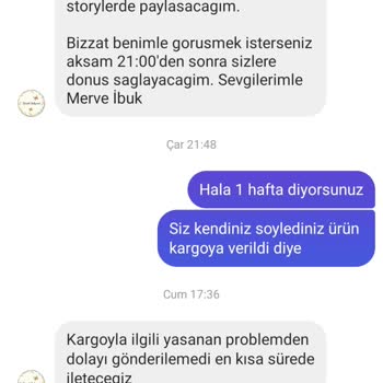 Beroshbabynest (Instagram) Ürün Teslim Edilmemesi