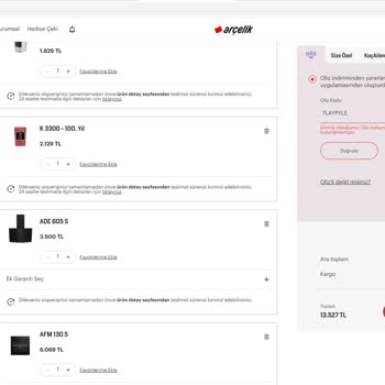 Oliz Arçelik Kendi Yaptığı Kampanya Çalışmıyor