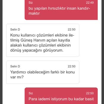 Yemeksepeti Asla Para İademi Yapmadılar