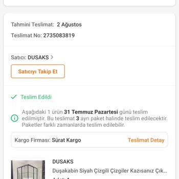 Sürat Kargo İle Yaşadığım Sorunlar