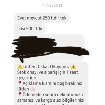 Canan&Toprak Collection Parasını Ödediğim Ürünlerimi Göndermedi Para İadesi Yapmadı