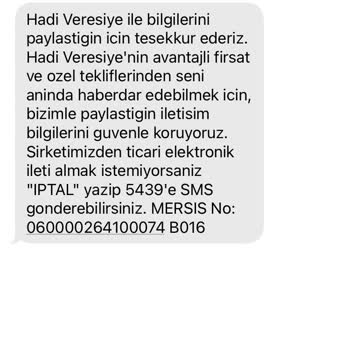Hadi TOM Pay Bilgi Paylaşımı Yaptığıma Dair SMS Aldım