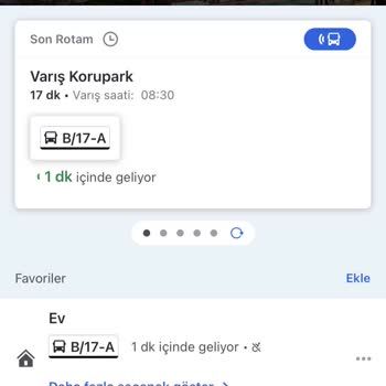 BURULAŞ B17a Saatinden Önce Geçiyor