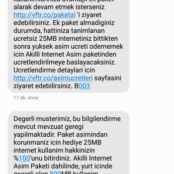 Vodafone Sürekli Haksız Yere Faturamda İznim Olmadan Para Kesilmesi