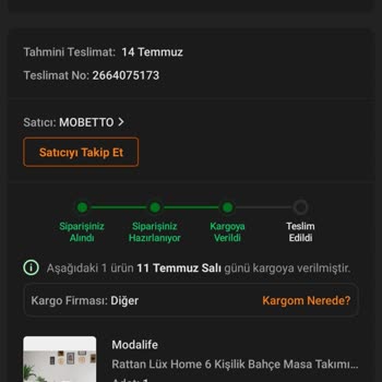 Trendyol, Mobetto Mağazasından Aldığım Ürünüm Hala Ulaşmadı