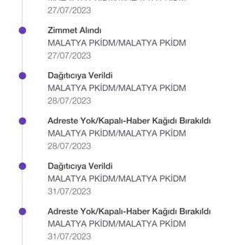 PTT Kargom Teslim Edilmedi