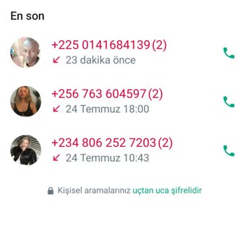 WhatsApp Yabancı Numaralardan Gelen Aramalar