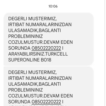 Turkcell Superonline Teknik Destek Gelmemesi