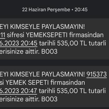 Yemeksepeti Çift Çekim Yapılan Sorunun 6 Haftadır Çözüme Ulaşmaması