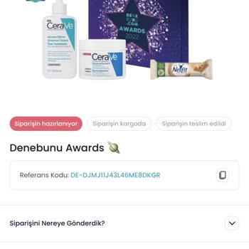 Denebunu Kutu Sipariş